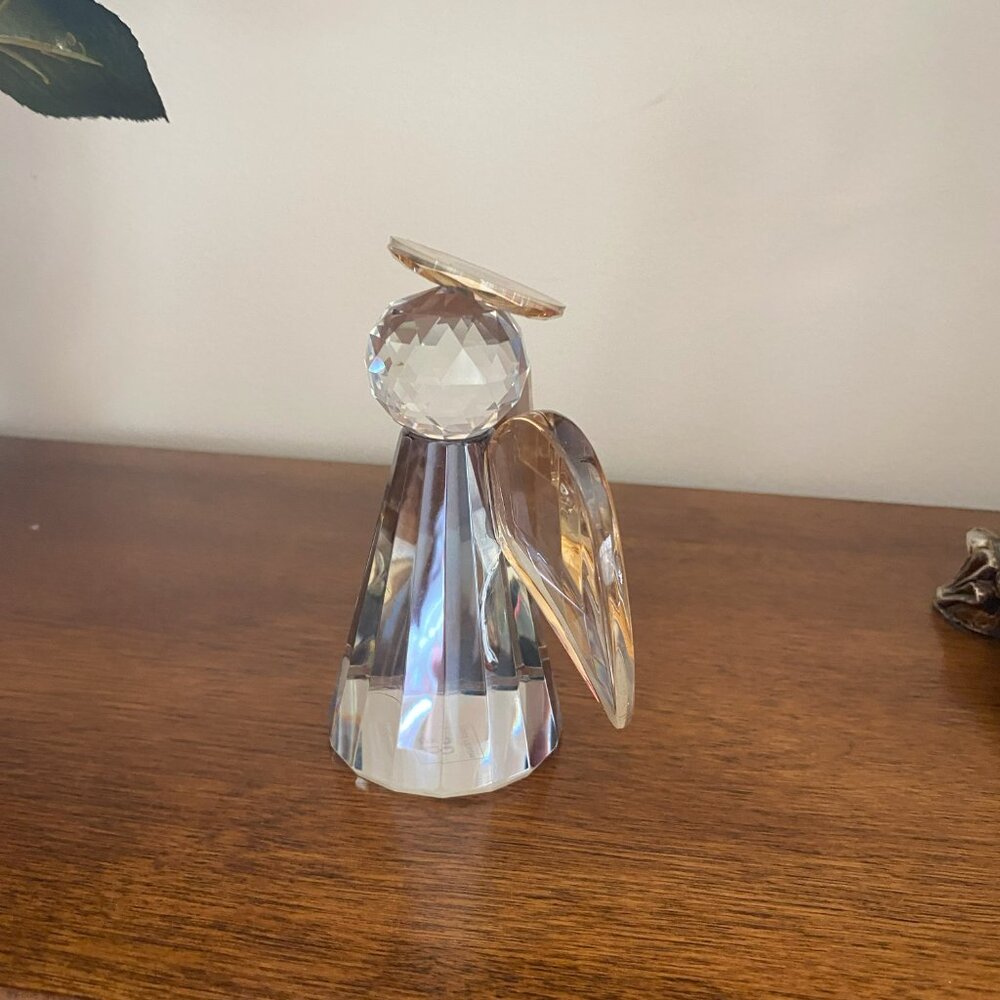 Simon & Designs Crystal Angel Figurine Glass Guardian Angel - Picture 2 of 6